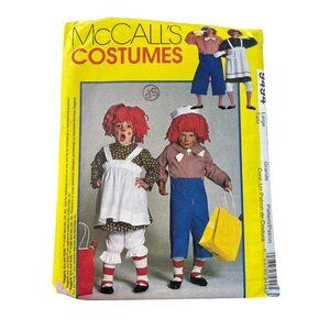 McCalls 9494 Sewing Pattern Size Large 40-42 Raggedy Ann and Andy Costumes UNCUT